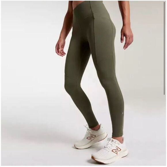 Calia Cold Weather Tight Dark Olive Green Leggings Size XS New - Picture 1 of 8